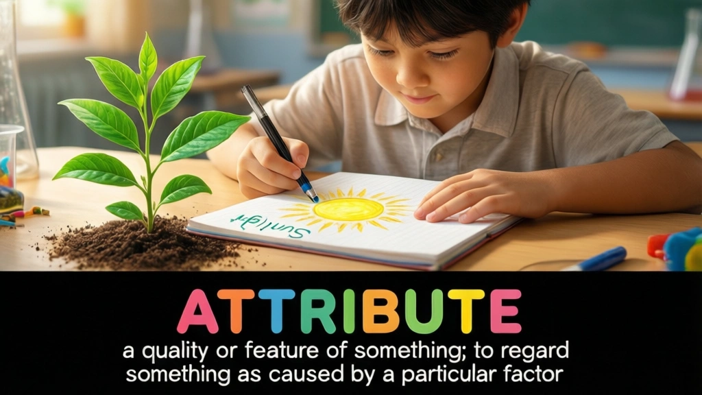 English Illustration for attribute